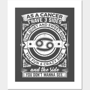 Cancer - 3 Sides Posters and Art